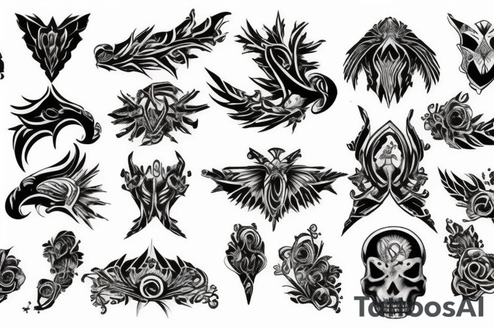 down the spine tattoo tattoo idea