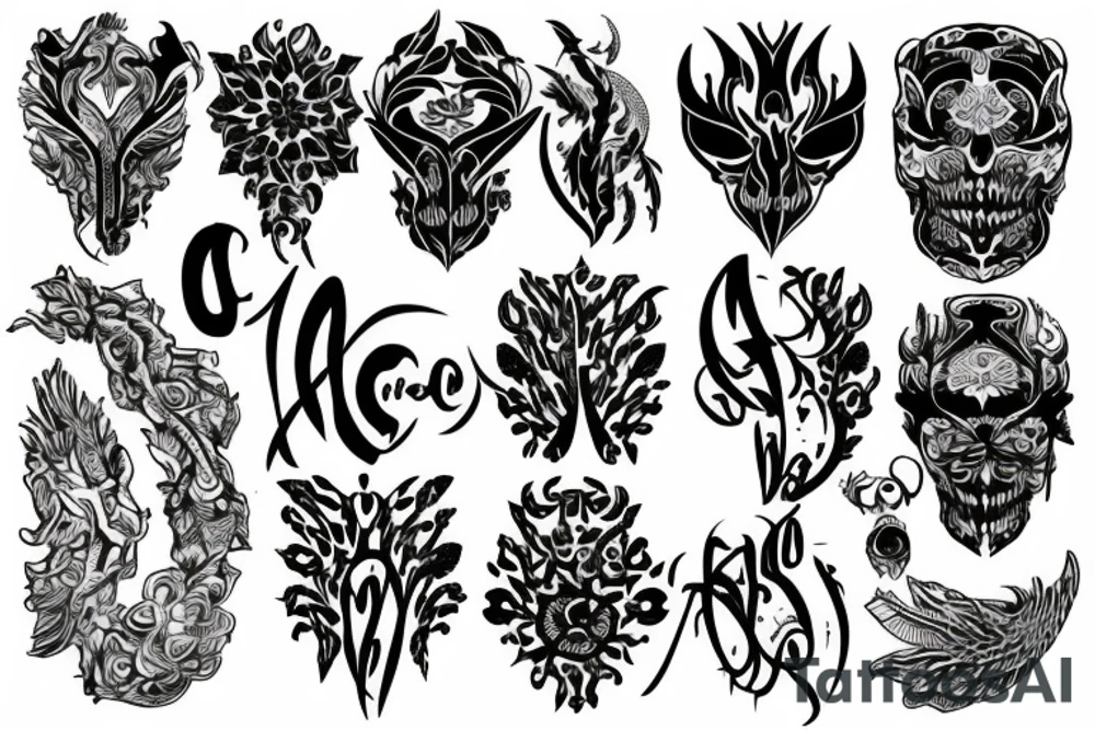 spine tattoo idea