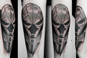 beautiful realistic spider tattoo idea