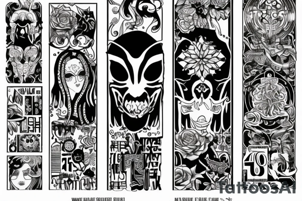 the numbers 404 vertically tattoo idea