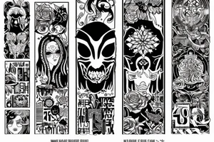 the numbers 404 vertically tattoo idea