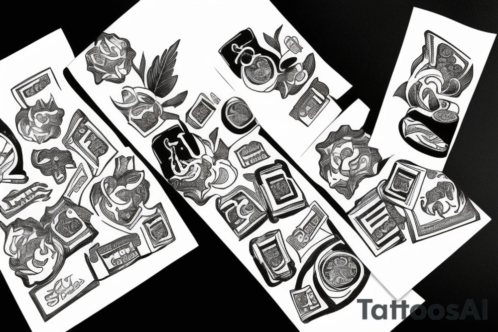 money bags tattoo idea
