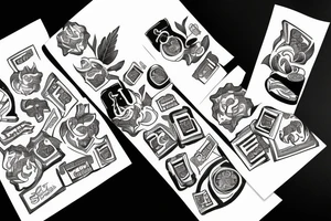 money bags tattoo idea