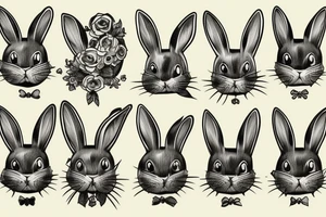 bunny
rabbit strong tattoo idea