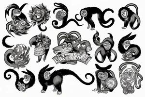 monkey

rabbit strong tattoo idea