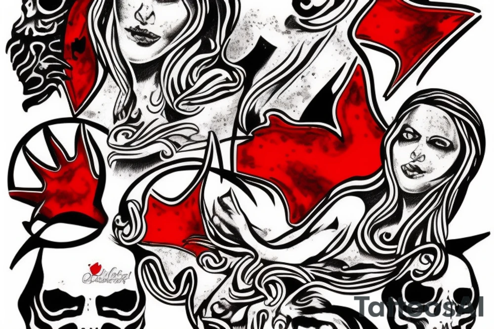 Red hand of Ulster tattoo idea