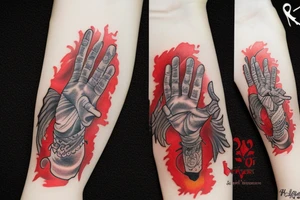 Red hand of Ulster tattoo idea