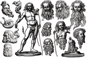 the statue of Neptune from Gdansk tattoo idea