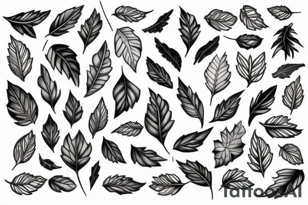 ivy leaves tattoo idea