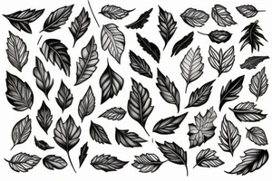 ivy leaves tattoo idea