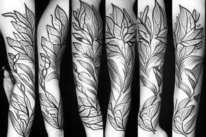 ivy leaves tattoo idea