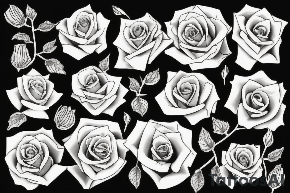 roses tattoo idea