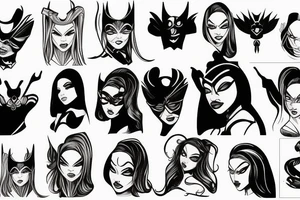 Black female superhero queen bee tattoo idea