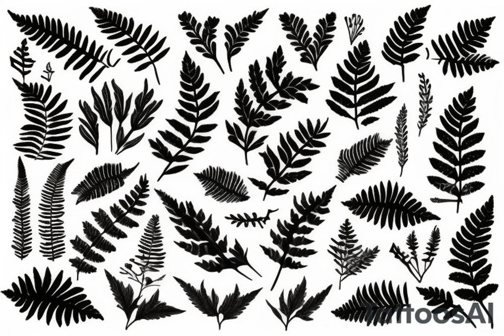 fern leave tattoo idea