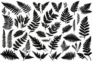 fern leave tattoo idea