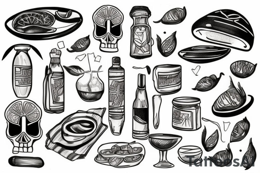 greek taverna tattoo idea