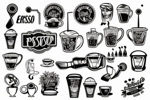 espresso portafilter tattoo idea