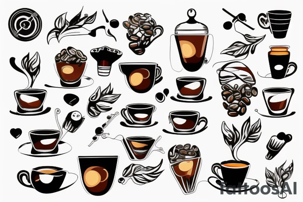 espresso portafilter tattoo idea