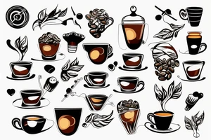 espresso portafilter tattoo idea