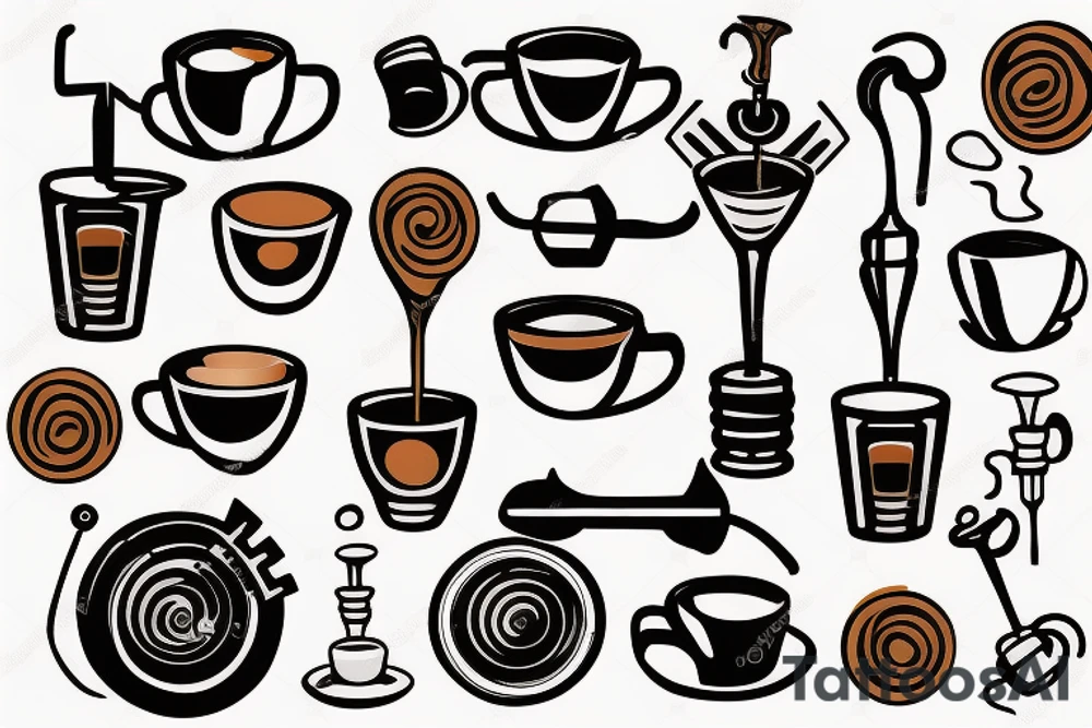 espresso portafilter tattoo idea