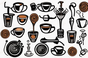 espresso portafilter tattoo idea