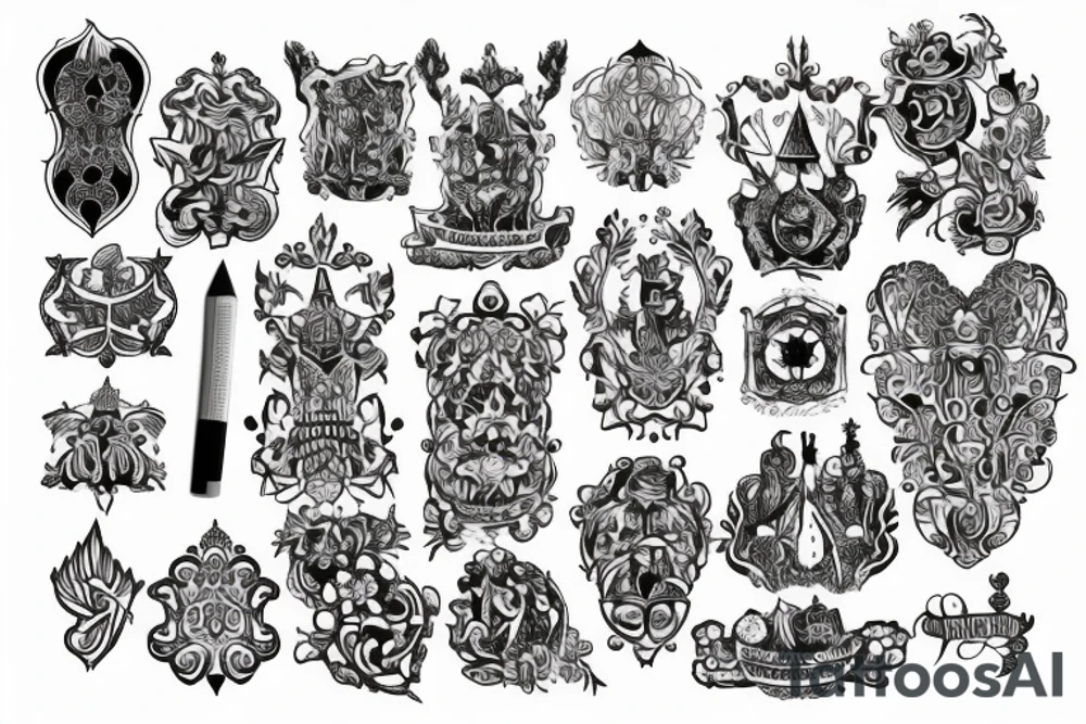 castle tattoo idea
