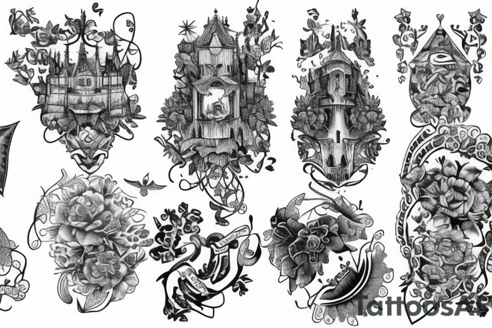 castle tattoo idea