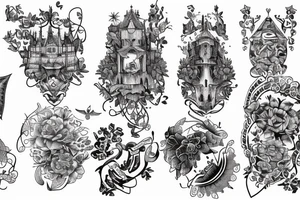 castle tattoo idea