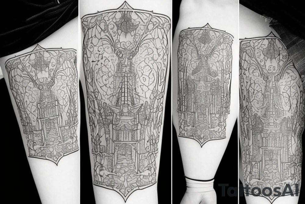 castle tattoo idea