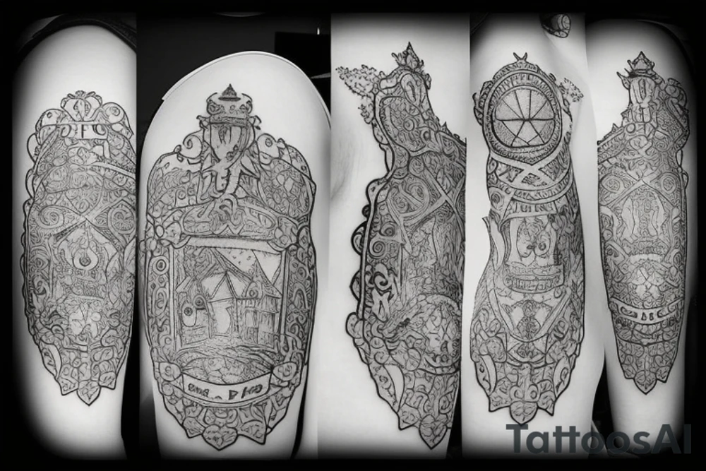 castle tattoo idea