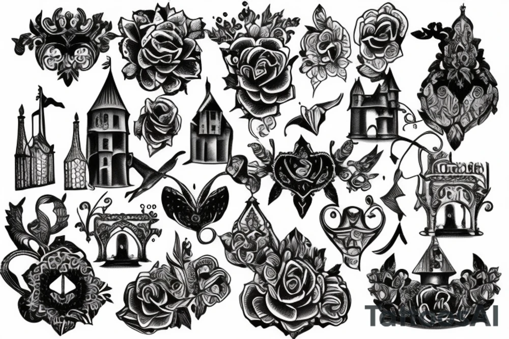 castle tattoo idea