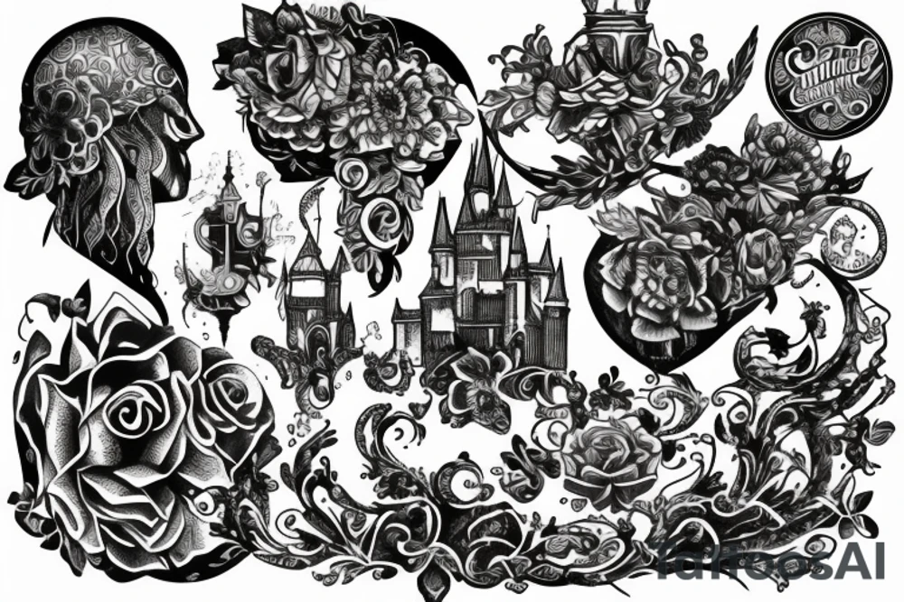 castle tattoo idea