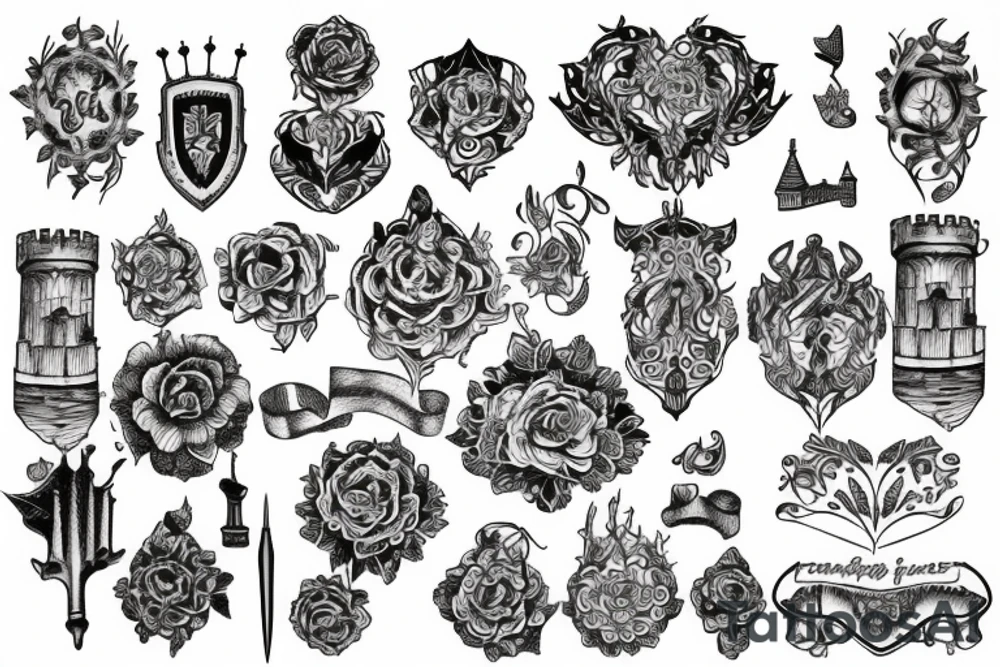 castle tattoo idea