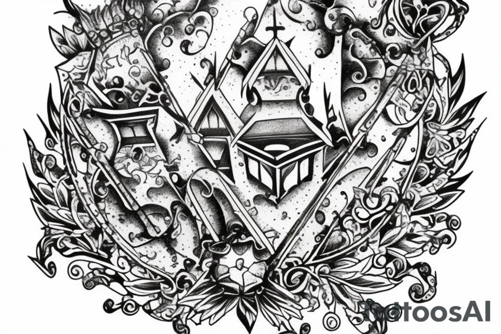 castle tattoo idea