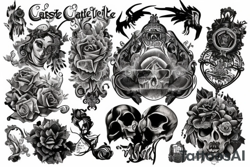 castle tattoo idea