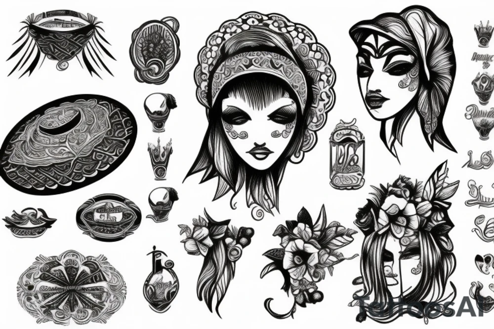 Greek scene tattoo idea
