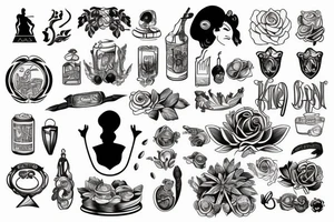 Greek scene tattoo idea