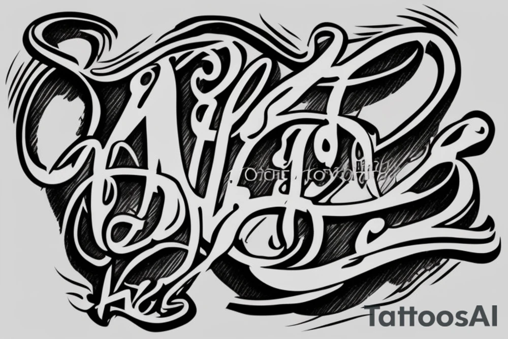 letters SRK tattoo idea