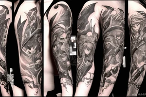 Final fantasy characters, magic, weapons and aeons tattoo idea
