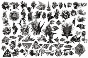 Final Fantasy magic, symbols and summons tattoo idea