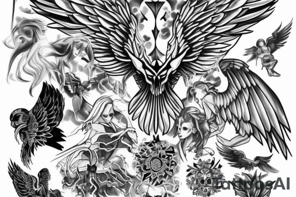 The One-Winged angel tattoo idea
