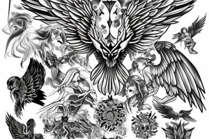 The One-Winged angel tattoo idea