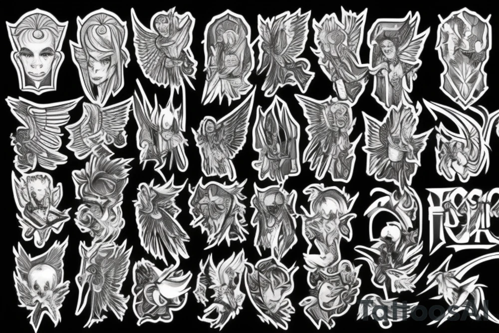 The One-Winged angel tattoo idea