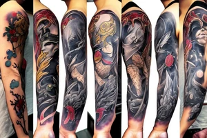 Tattoo sleeve from the Final Fantasy series tattoo idea