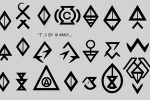 incorporate “2%”, “I > UP DOWN” (up down being symbols), the semicolon in an arrow and the 3 triangles, one solid, one broken and one without a base tattoo idea
