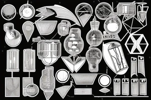a victorian science diagram of a capacitor tattoo idea