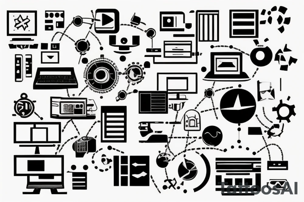 computer science finite state machine tattoo idea