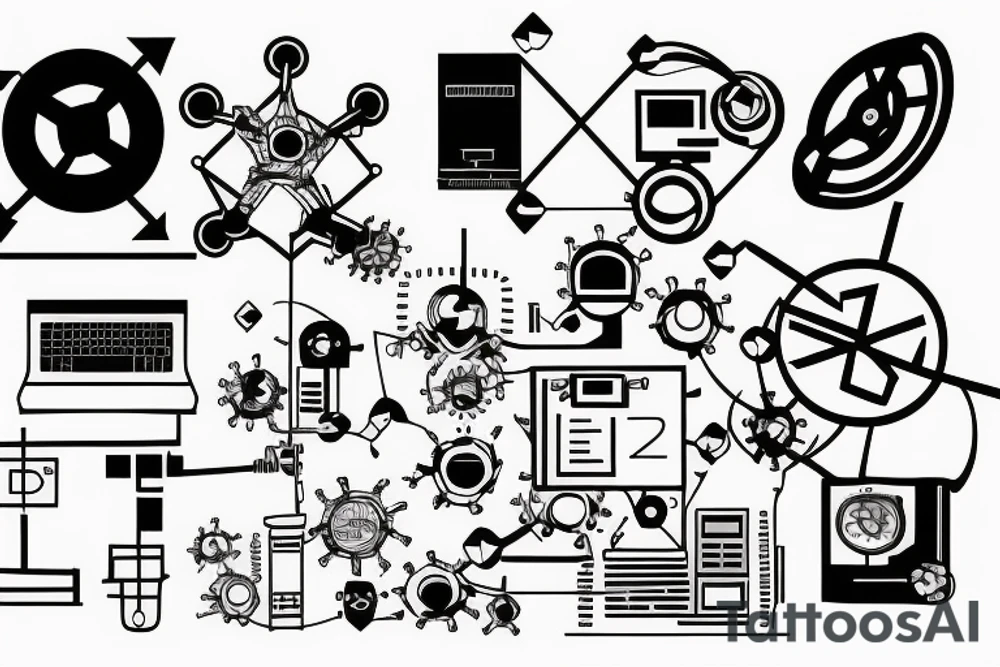 computer science finite state machine tattoo idea