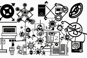 computer science finite state machine tattoo idea