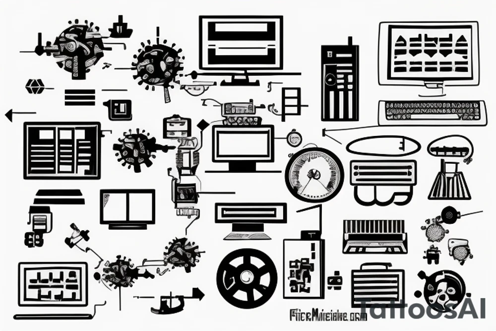 computer science finite state machine tattoo idea